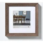 Walther Fiorito Nussbaum 30x30 Holz Inkl. Passepartout Ef330n Wandrahmen
