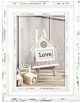 Zep Sy968 W Fotorahmen Aus Holz 15 X 20 Cm Rivoli White Holz Wei&szlig;, Beige 24 X 19 X