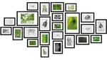 24tlg Bomoe Nature Bilderrahmen Set Schwarz