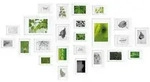 24tlg Bomoe Nature Bilderrahmen Set Wei&szlig;
