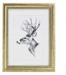 Bilderrahmen Fotogalerie, Holz Rahmen, Glasscheibe, Artos Stil Gold A4...