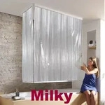 Kleine Wolke Eckduschrollo 132 X 56 X 240 Cm Milky Duschvorhang Dusche Rollo
