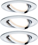 Paulmann 93452 Nova Einbauleuchte 3er Set Led Led 18 W Chrom (gl&auml;nzend)