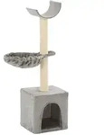 Katzen-kratzbaum Mit Sisal-kratzs&auml;ulen 105 Cm Grau Vidaxl