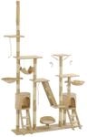 Vidaxl - Katzen-kratzbaum Mit Sisal-kratzs&auml;ulen 230 - 250 Cm Beige