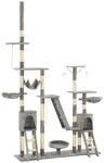 Vidaxl Cat Tree With Sisal Scratching Posts 230-250 Cm Grey