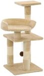 Katzen-kratzbaum Mit Sisal-kratzs&auml;ulen 65 Cm Beige Vidaxl