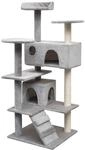 Katzen-kratzbaum Sisal 125 Cm Grau - Vidaxl