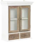 Wandschrank Wei&szlig; 49x22x59 Cm Holzwerkstoff - Vidaxl