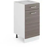 Vicco - K&uuml;chenunterschrank R-line, Grau, 40 Cm Ohne Arbeitsplatte