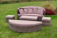 Riva Relaxinsel &Oslash; 180cm Natur Aluminium/kunststoffgeflecht
