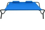 Sonnenliege Stoff Blau Vidaxl
