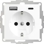 2u-449511 1fach Schutzkontakt-steckdose Mit Usb-ladeausgang, Erh&ouml;hter