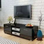 Tv-schrank Hochglanz-schwarz 120x40,5x35 Cm - Vidaxl