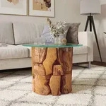 Couchtisch Massivholz Teak Treibholz 60 Cm - Vidaxl