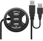 3-port Usb-einbau-hub, Zum Einbau In Tischdurchf&uuml;hrungen Von 60 Mm.