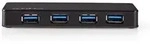Nedis Usb-hub / Usb-a Male / 4x Usb A Female / 4-port Port(s) / Usb 3.2 Gen 1 /