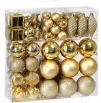 Casaria&reg; Weihnachtskugeln 103er Set Christbaumkugeln Weihnachtsbaumkugeln