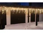 Led Eisregen-lichterkette 960 Warmweisse Leds 24,0m Au&szlig;en + Innen