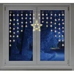 Led Sternen Lichtervorhang Warm Wei&szlig; - 140 Cm - Deko Lichterkette Mit 90 Led F&uuml;r
