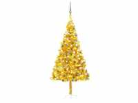 Bonnevie - Künstlicher Weihnachtsbaum,Kunstbaum mit LEDs & Kugeln Golden 180...