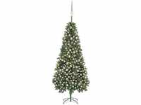 Künstlicher Weihnachtsbaum,Kunstbaum mit LEDs, Kugeln & Zapfen 210 cm vidaXL