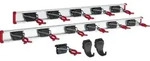 Ger&auml;tehalter 100 Cm Und 75 Cm Schiene Mit 12 Halter Und 2 Haken -