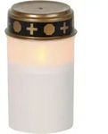 Star - Trading Led Grabkerze 'serene', Batterie, Wei&szlig;, 12cm