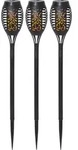 Star Trading - Solargartenfackeln 3er Set &ndash; Star Mini &ndash; Led Gartenlicht Schwarz
