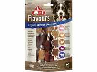8in1 - Flavours Kaustange Triple Flavour Skewers 113 g Hundeleckerlis