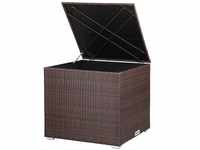 Polyrattan Auflagenbox Kissenbox Gartenbox Lounge 75x75x70 cm Wasserdicht...