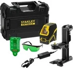 Stanley - Kreuzlinienlaser Mit Zubeh&ouml;r, Gr&uuml;n, Reichweite 50 M, Integrierter Akku,