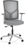 B&uuml;rostuhl / Drehstuhl Breton Base W Stoff / Netzstoff Grau Hjh Office