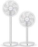 Stylies Tukan Wei&szlig;er Ventilator 8 Geschwindigkeiten Oszillierend