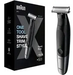 Bartschneider, Haarschneider, K&ouml;rperhaartrimmer Abwaschbar Schwarz - Braun