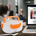 Clatronic Lb 3719 Elektrische Lunchbox Wei&szlig; Orange