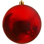 Bruchfeste Outdoor L Weihnachtskugel Christmas Red Rot &Oslash; 14 Cm Aus Kunststoff