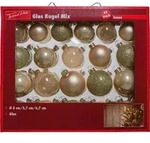Trendline - Weihnachtskugeln Aus Glas &Oslash; 5/ 5,7/ 6,7 Cm Champagner 42 St&uuml;ck