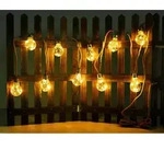 Solarbetriebene Led Outdoor Lichterkette Mit 10 Gl&uuml;hbirnen, L&auml;nge 5,7 Meter