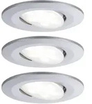 Paulmann - Led Einbauleuchte Calla Chrom Matt 3x 6,5w Schwenkbar Spot Einbaustrahl