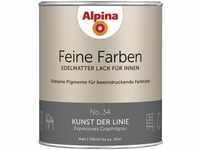 Feine Farben Lack No. 34 Kunst der Linie graphitgrau edelmatt 750 ml Buntlacke -