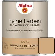 Feine Farben Lack No. 43 Baukunst Der Sonne Lehmorange Edelmatt 750 Ml Buntlacke -