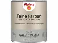 Feine Farben Lack No. 02 Nebel im November mittelgrau edelmatt 750 ml Buntlacke -