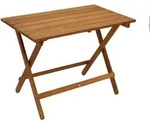 Degamo - Dana: Klapptisch 52x90cm Rechteckig, Akazie Ge&ouml;lt