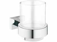 Grohe - Essentials Cube Glas mit Halter eckig chrom 40755001 - Chrom