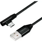 Abgewinkeltes Microusb Kabel Usb 20 15w 1m