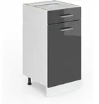 Vicco - K&uuml;chenunterschrank R-line, Anthrazit Hochglanz, 40 Cm Ohne Arbeitsplatte