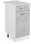 Vicco - K&uuml;chenunterschrank R-line, Beton, 40 Cm , Ap Marmor