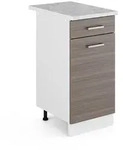 K&uuml;chenunterschrank R-line, Grau, 40 Cm , Ap Marmor, Vicco