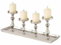 Boltze Kerzenständer Furo Kerzenhalter für 4 Kerzen stilvolles Design...